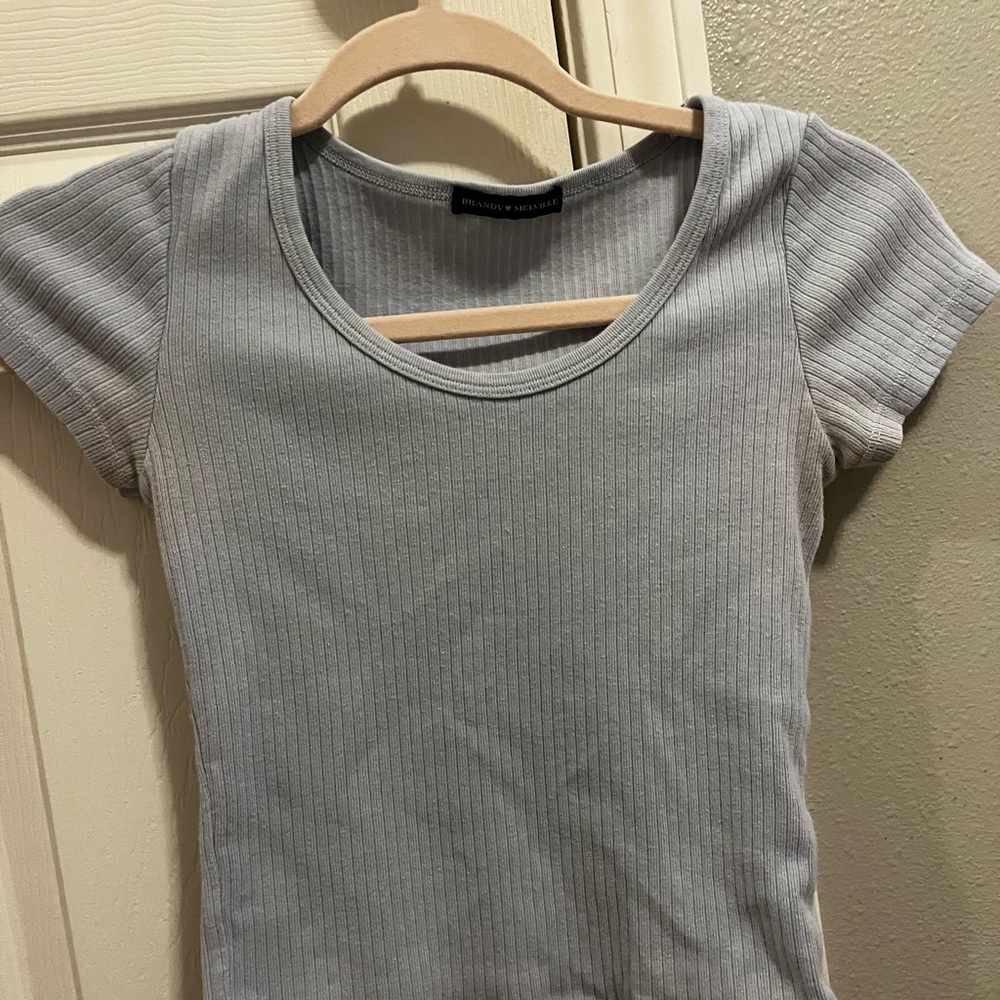 LIGHT BLUE BRANDY TOP!